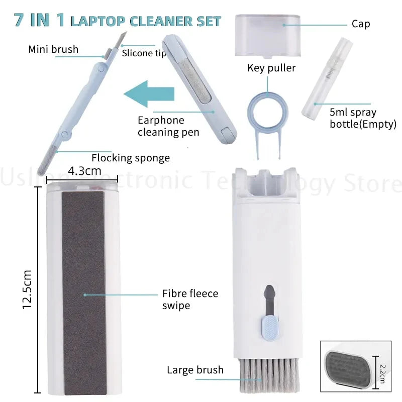 Kit de Limpieza Electrónica 7 en 1 – Mantén tus dispositivos impecables ✅