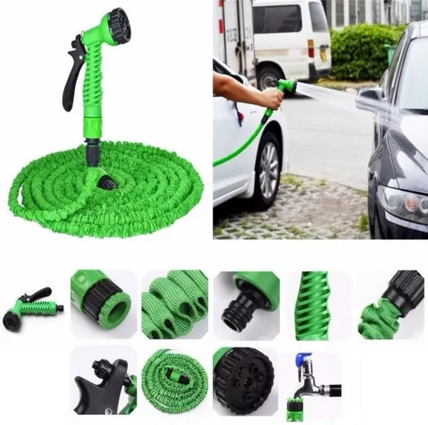 FlexHose 15M™ — Manguera Expandible de 15 Metros (La Manguera que Se Guarda en el Bolsillo)