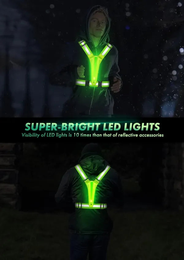 Chaleco Reflectivo Con Luz Led