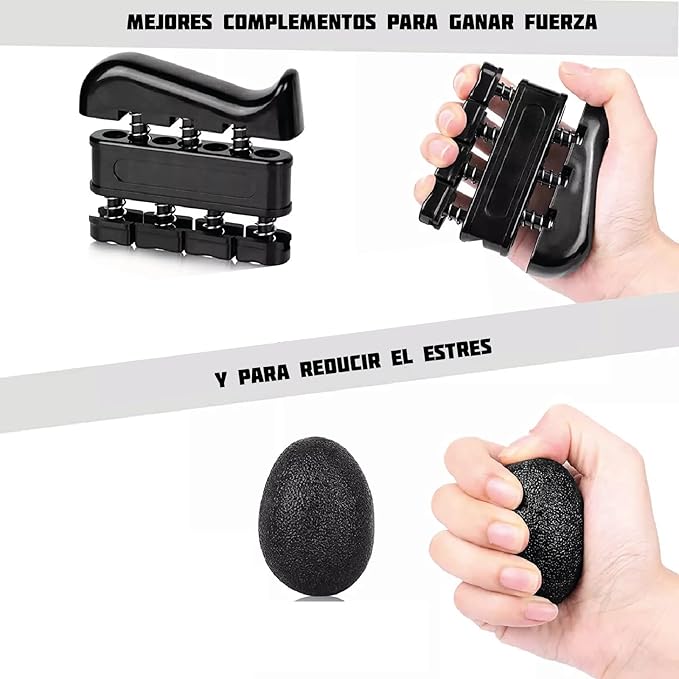 Antegrip™ Pro Kit | Ejercitador de dedos, muńeca y ante brazos (Ajustable 5-60 KG)