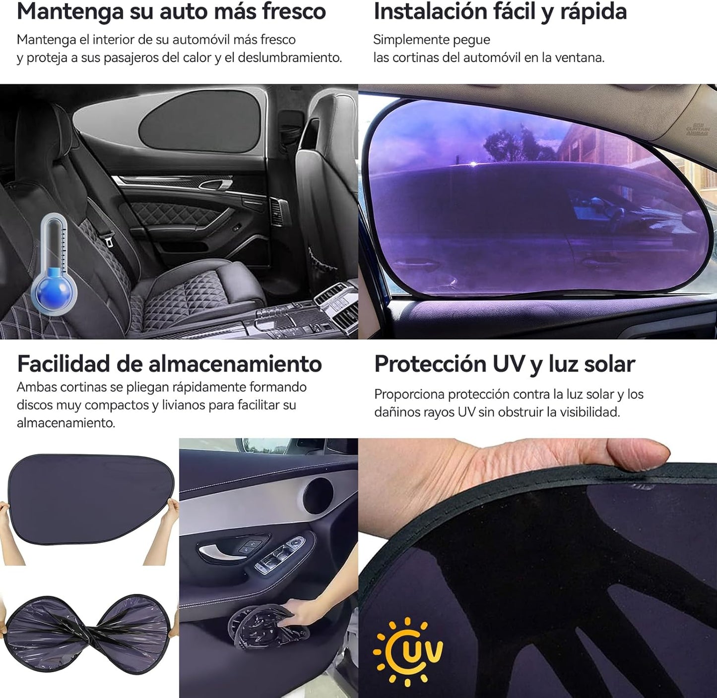 SUPER COMBO!! Linterna multifuncional + Set Parasol para el auto