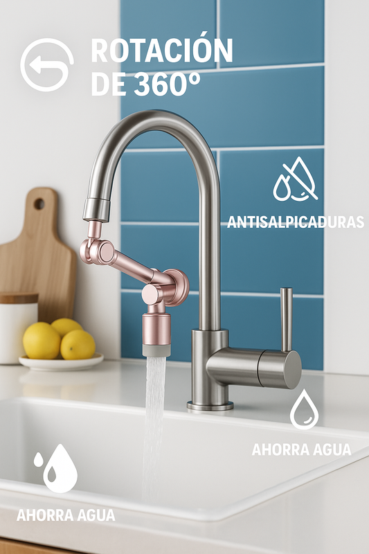 Aqua360™ – Innovación y comodidad en tu grifo.