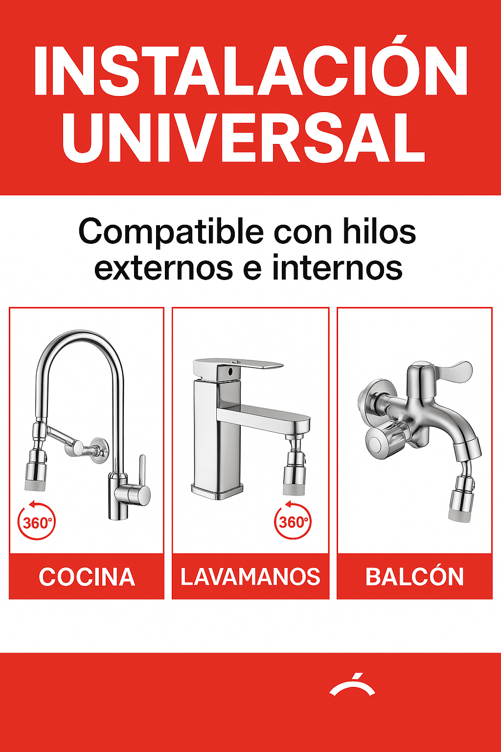 Aqua360™ – Innovación y comodidad en tu grifo.