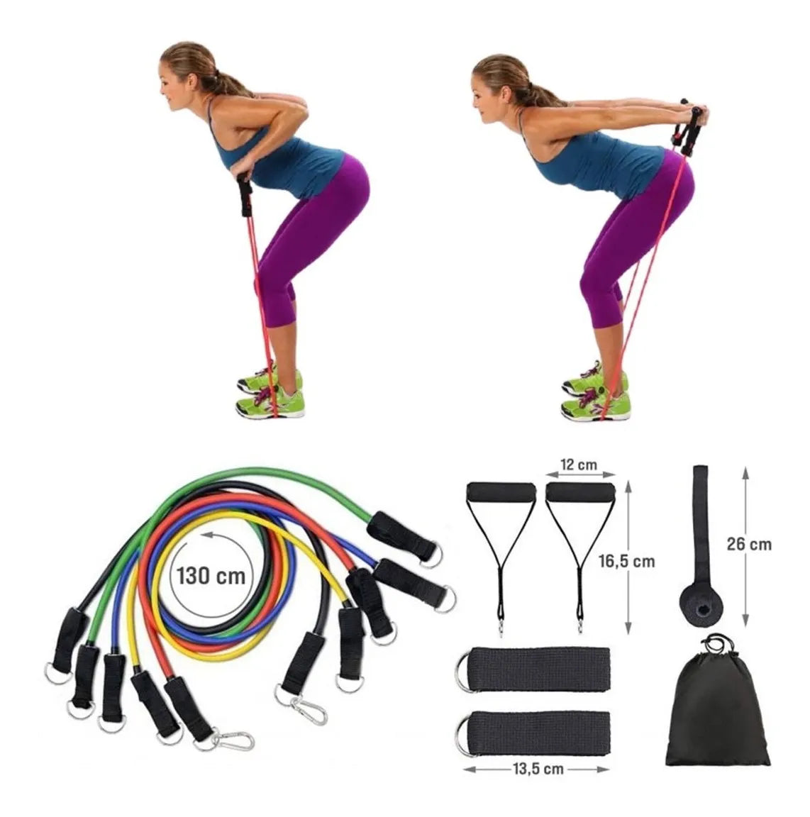 SUPER KIT BANDAS TUBULARES 11EN1 - YA NO TENGAS EXCUSAS PARA ENTRENAR
