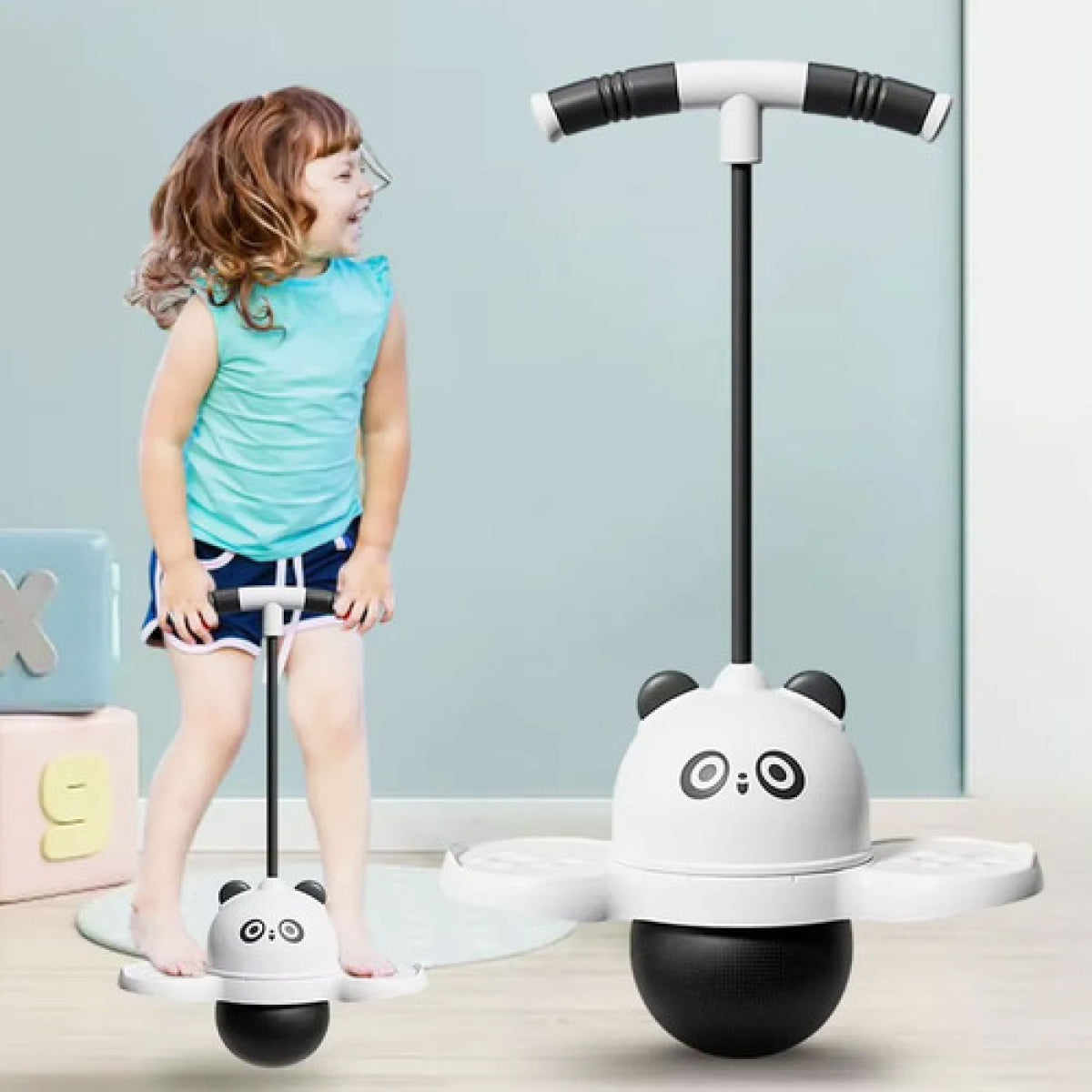 BounceJoy Panda™ — Juguete Saltarín con Luces y Música (La Diversión que Agota a Tu Hijo y Te Da Paz)