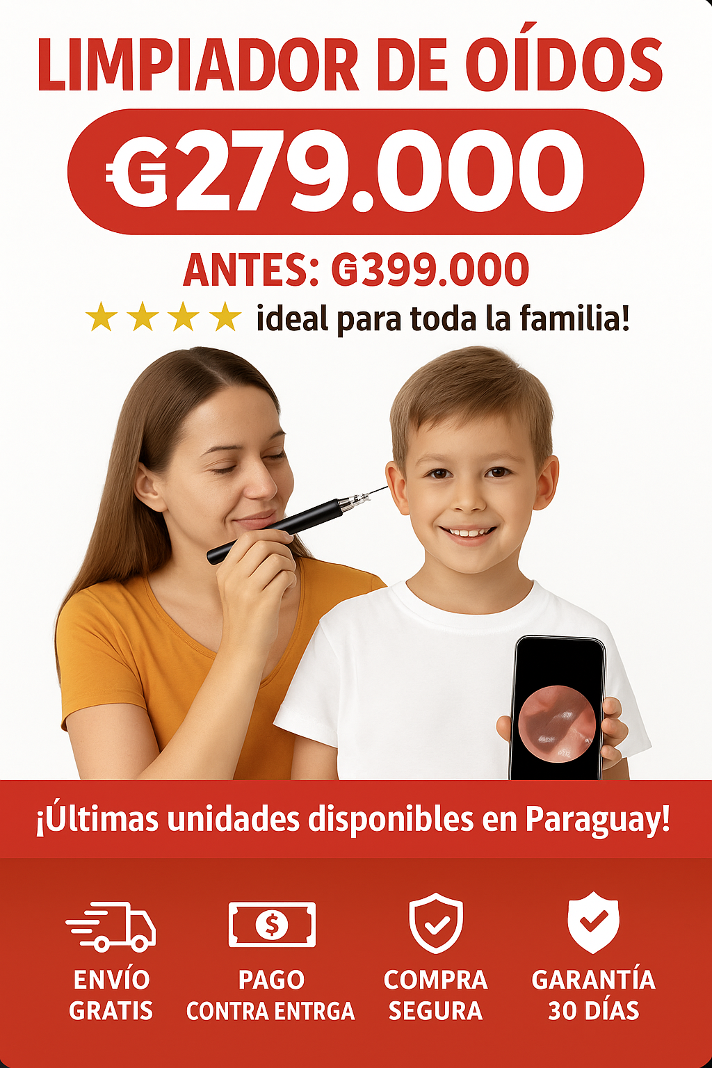 Limapiador de Oídos Pro – con Cámara HD