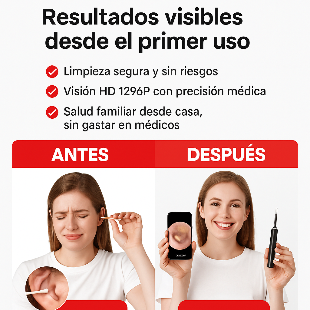 Limapiador de Oídos Pro – con Cámara HD
