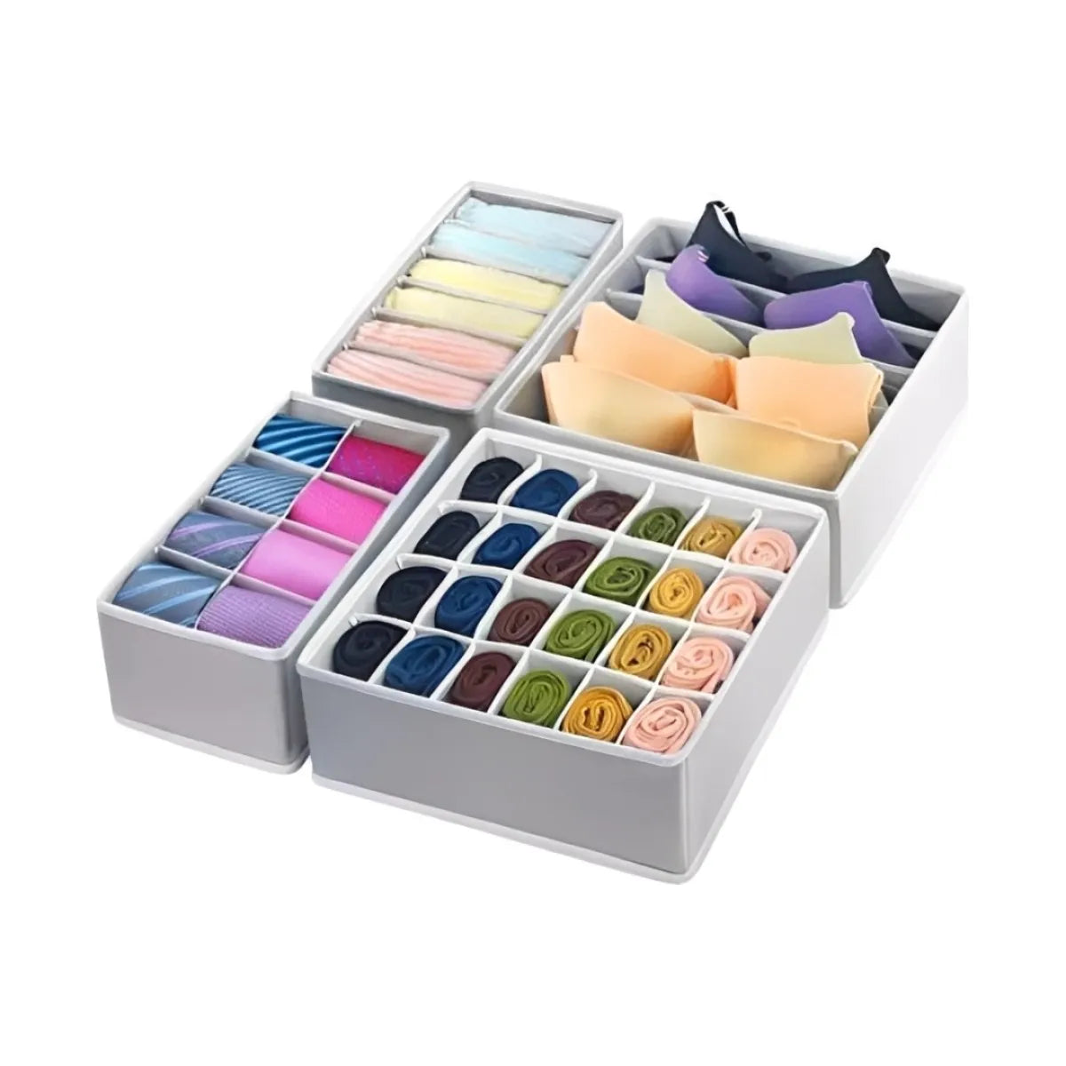 Set organizador 4 EN 1 de ropa interior y accesorios