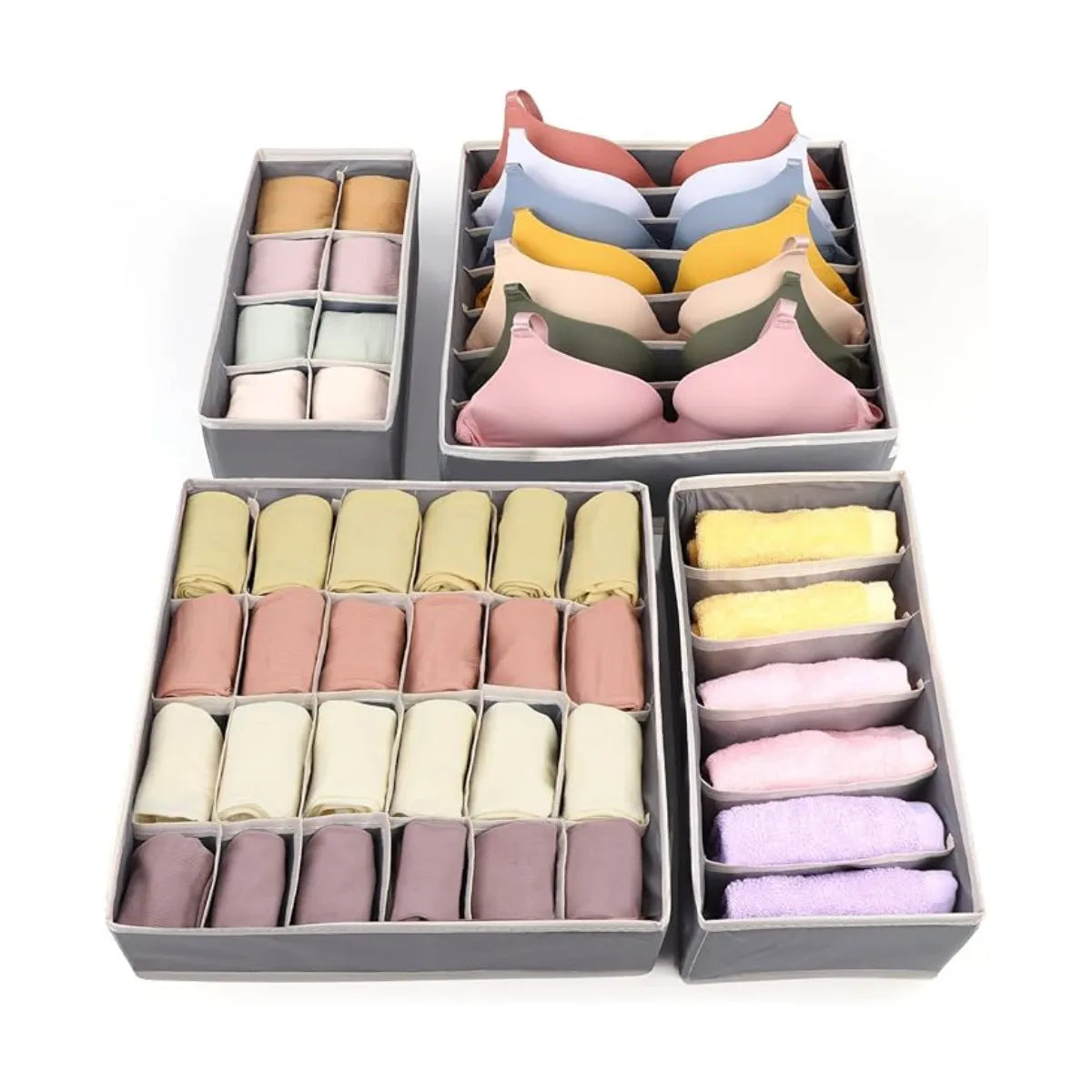 Set organizador 4 EN 1 de ropa interior y accesorios