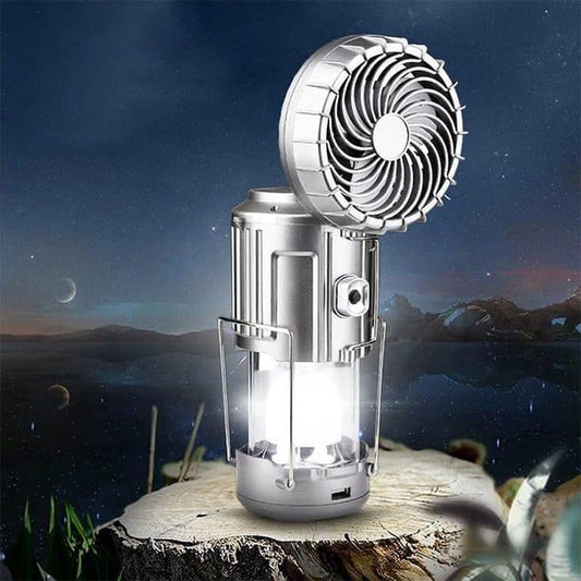 🔦 Luz de Emergencia 3 en 1 – Iluminación, Ventilación y Carga