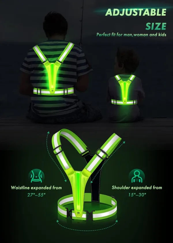 Chaleco Reflectivo Con Luz Led