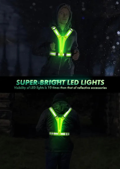 Chaleco Reflectivo Con Luz Led