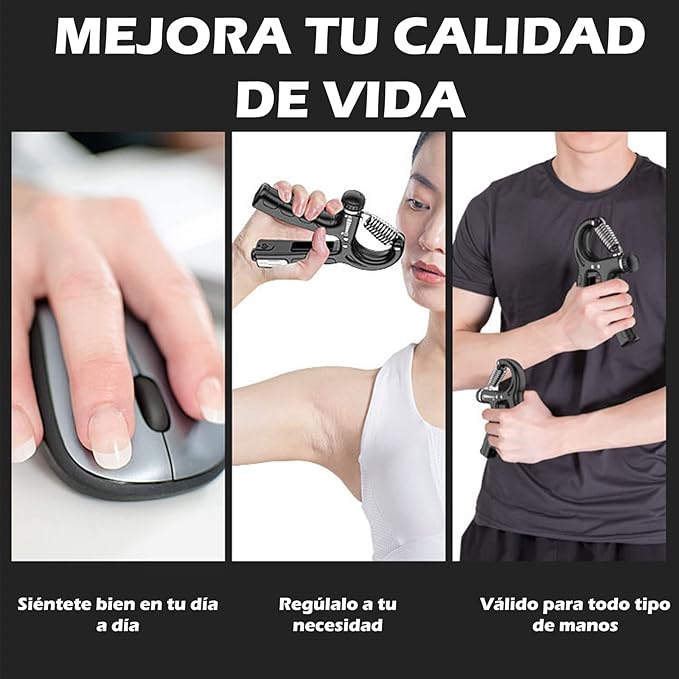 Antegrip™ Pro Kit | Ejercitador de dedos, muńeca y ante brazos (Ajustable 5-60 KG)