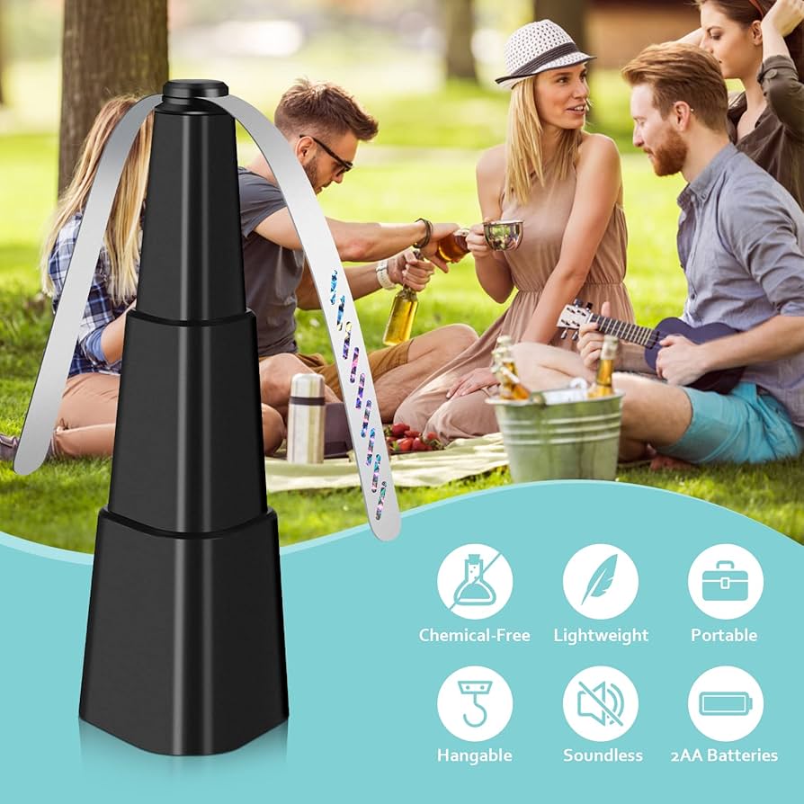 FlyAway 360™ — Repelente de Moscas Giratorio para Mesa (Comé Tranquilo, Sin Moscas Asquerosas)