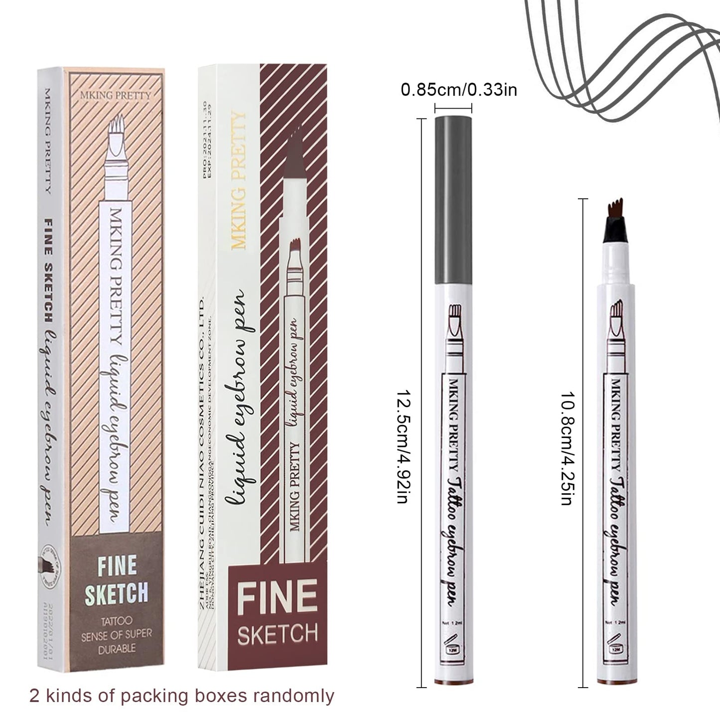 BrowDefine™ — Lápiz de Cejas  Negro o Marrón (Cejas Perfectas en 2 Trazos)