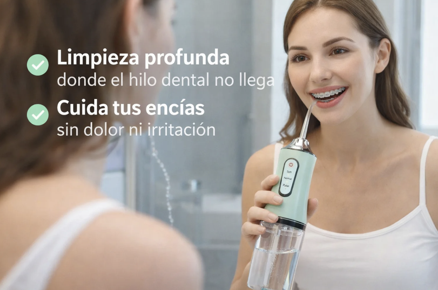 AquaSmile™ — Irrigador Oral de Alta Presión (El Secreto de una Sonrisa Sin Vergüenza)