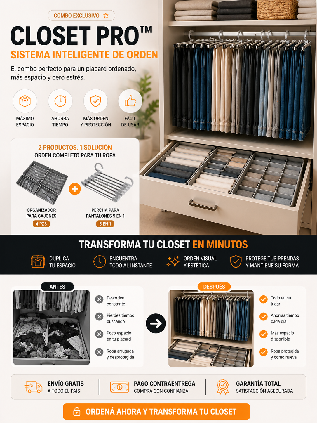 Closet Pro™ – Sistema Inteligente de Orden