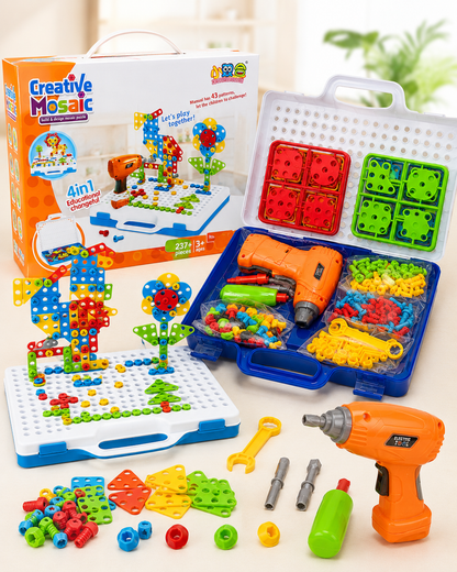 Kit Didáctico de Construcción con Taladro