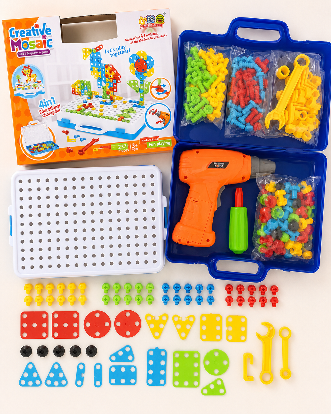 Kit Didáctico de Construcción con Taladro