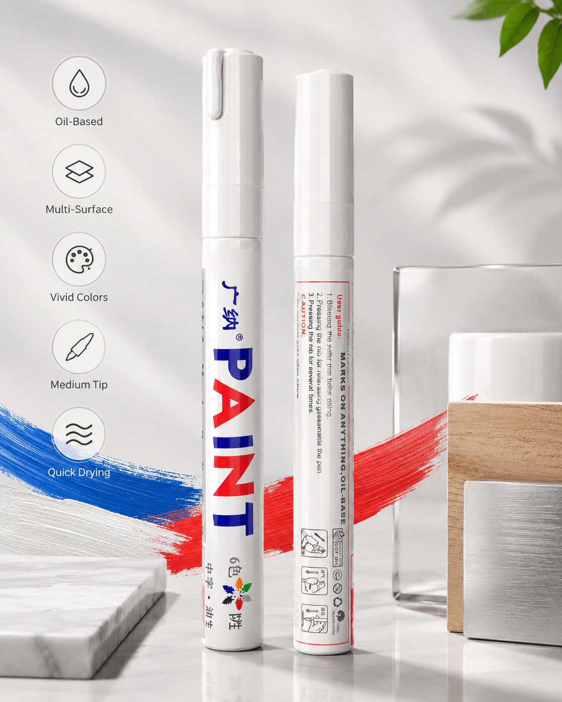 Marcadores de Pintura Permanente Pro™ – Set Multisuperficie