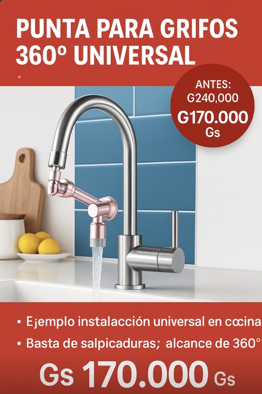 Aqua360™ – Innovación y comodidad en tu grifo.