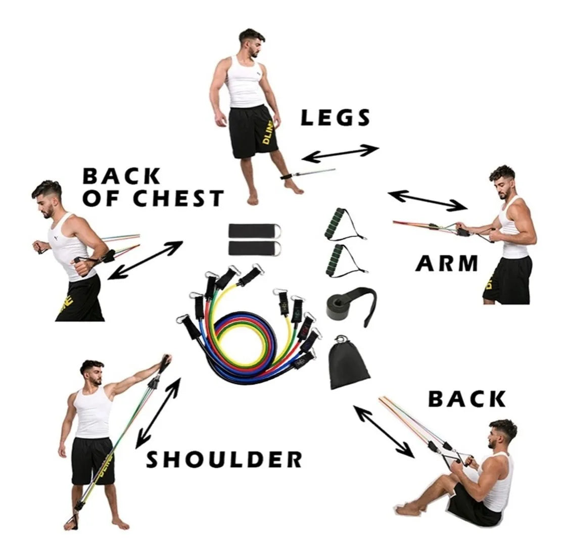 SUPER KIT BANDAS TUBULARES 11EN1 - YA NO TENGAS EXCUSAS PARA ENTRENAR