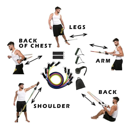 SUPER KIT BANDAS TUBULARES 11EN1 - YA NO TENGAS EXCUSAS PARA ENTRENAR