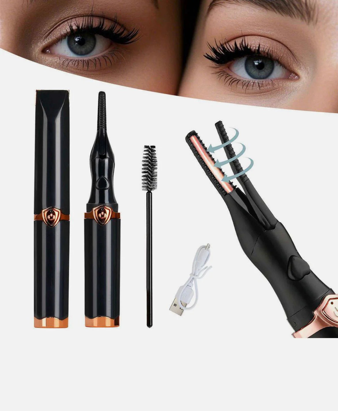 LashCurl™ — Rizador de Pestañas Eléctrico (Mirada de Impacto en 30 Segundos)