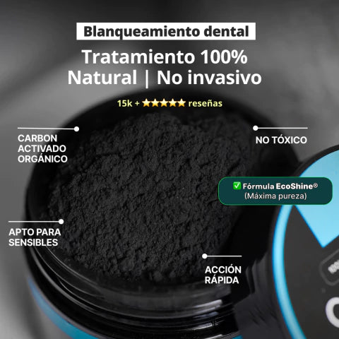 Carbón Activado de Coco para Blanquear Dientes | CarbonWhite Paraguay