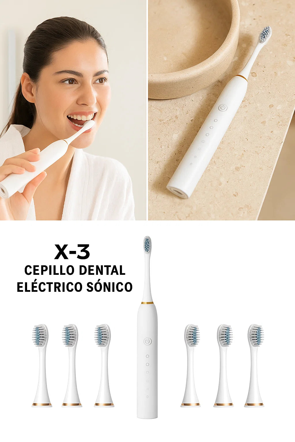 🦷✨ CEPILLO ELÉCTRICO SONICO PREMIUM