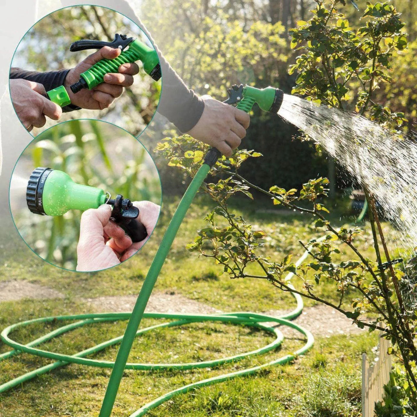 FlexHose 15M™ — Manguera Expandible de 15 Metros (La Manguera que Se Guarda en el Bolsillo)