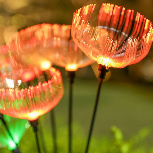 Estaca Solar Flor Medusa RGB 75 cm