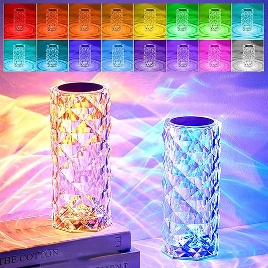 Lámpara Efecto Cristal Multicolor - 16 colores