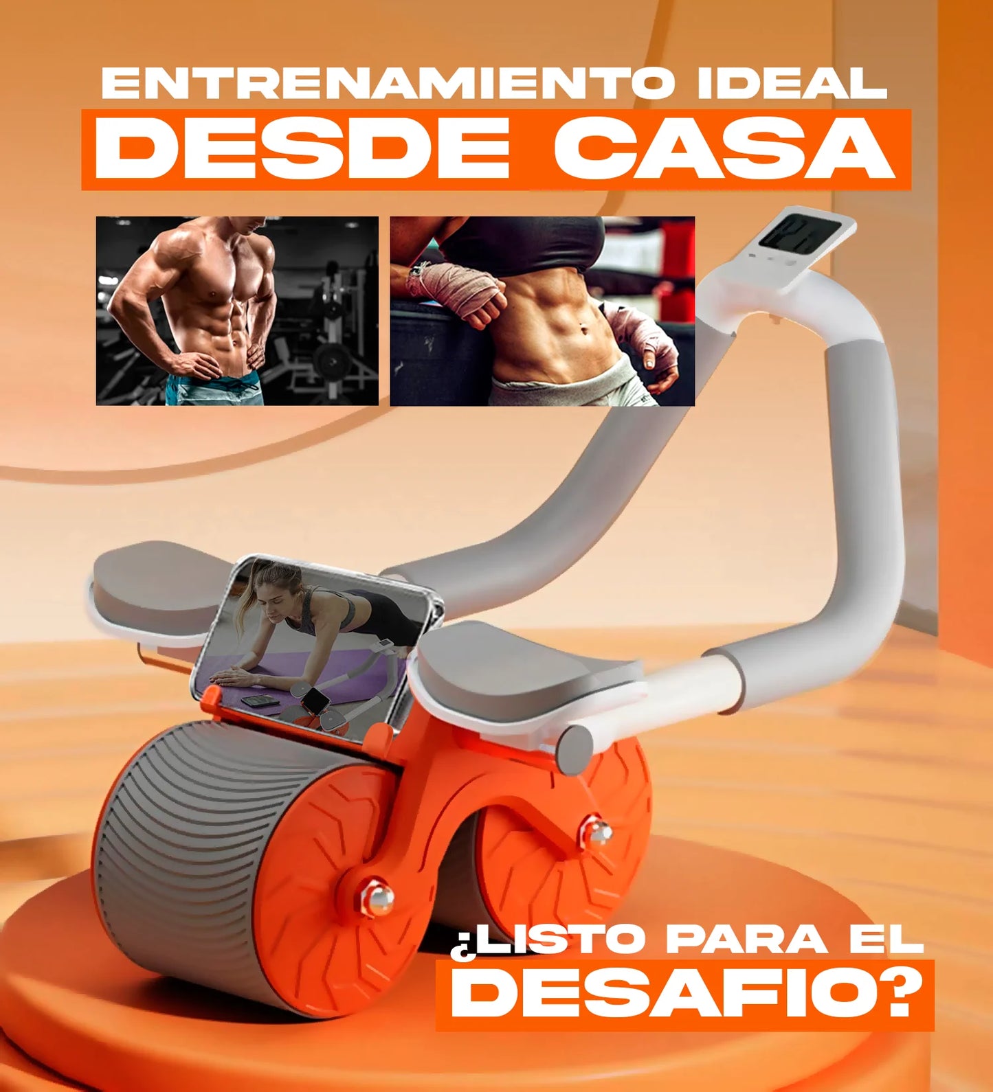 CoreCrusher™ — Rueda Abdominal de Doble Estabilidad (Abdominales Marcados Sin Pagar Gimnasio)