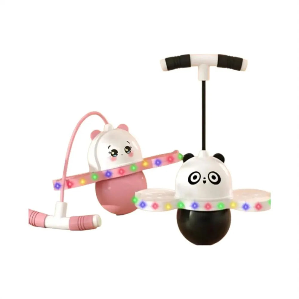 BounceJoy Panda™ — Juguete Saltarín con Luces y Música (La Diversión que Agota a Tu Hijo y Te Da Paz)